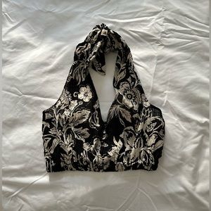 SOLD ZARA floral halter top